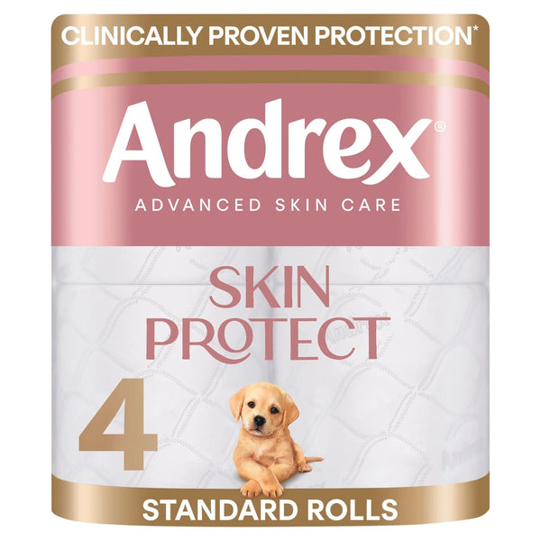 Andrex Skin Protect Toilet Roll - 4 per pack