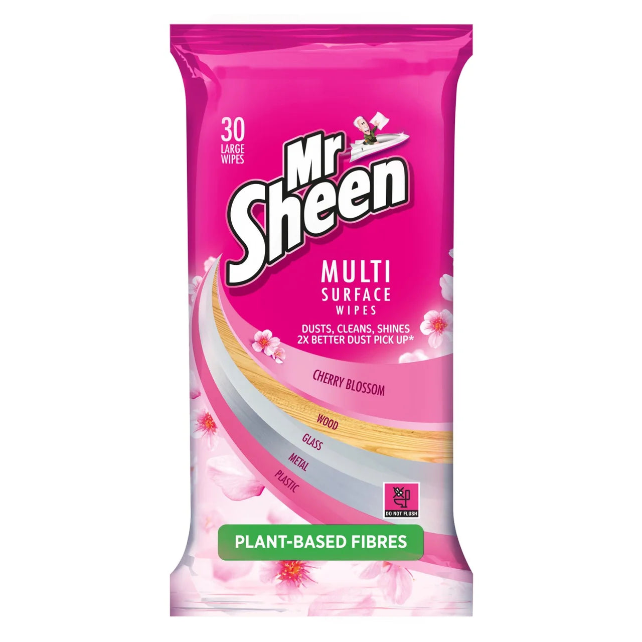 Mr Sheen Multi Surface Wipes Cherry Blossom, 30 wipes
