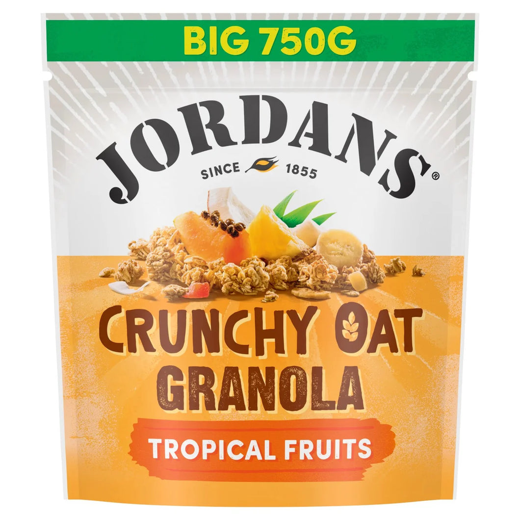 Jordans Crunchy Oat Granola Tropical Fruits Breakfast Cereal 750g