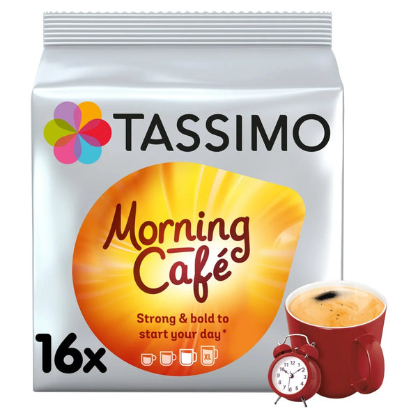 Tassimo Morning Cafe Coffee Pods - 16 Cups
