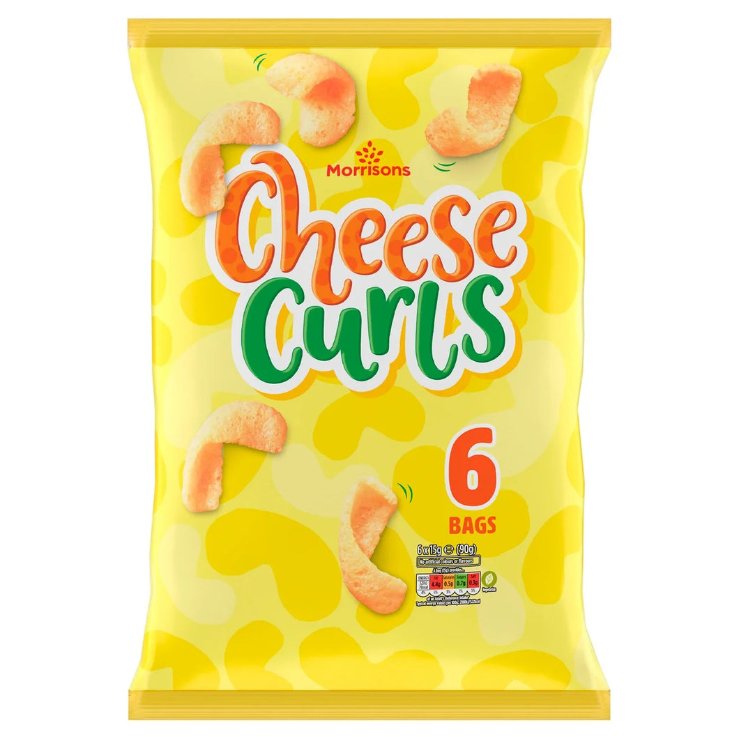 Morrisons Cheese Curls - 6 x 15g
