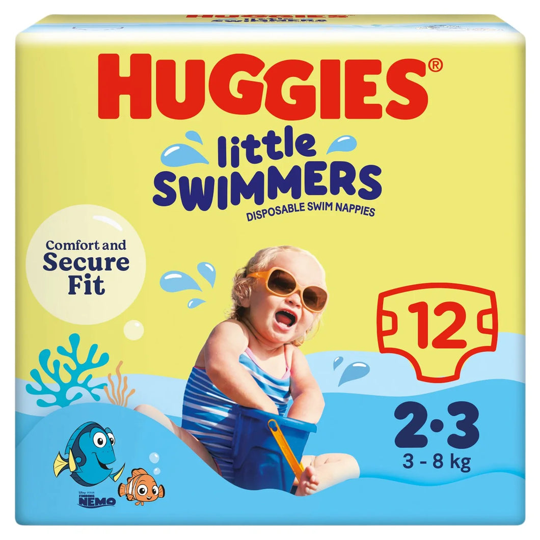 Huggies Little Swimmers Swim Nappies, Size 2-3 (3-8kg)