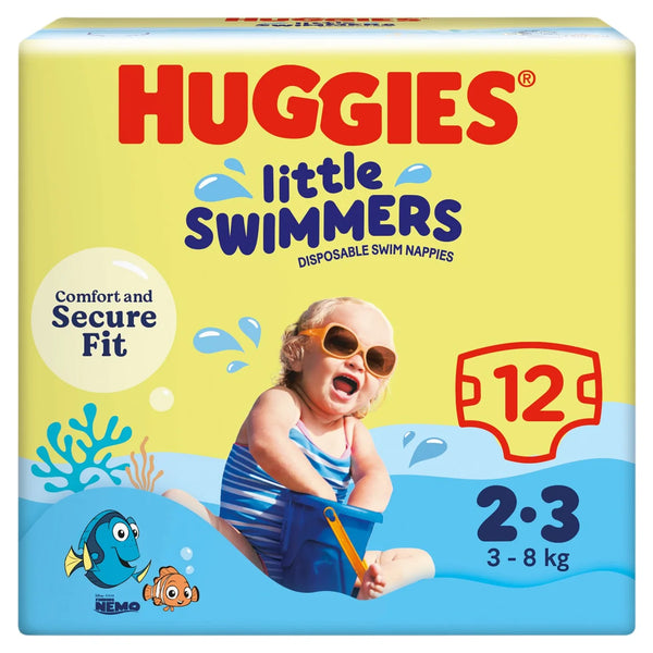 Huggies Little Swimmers Swim Nappies, Size 2-3 (3-8kg)