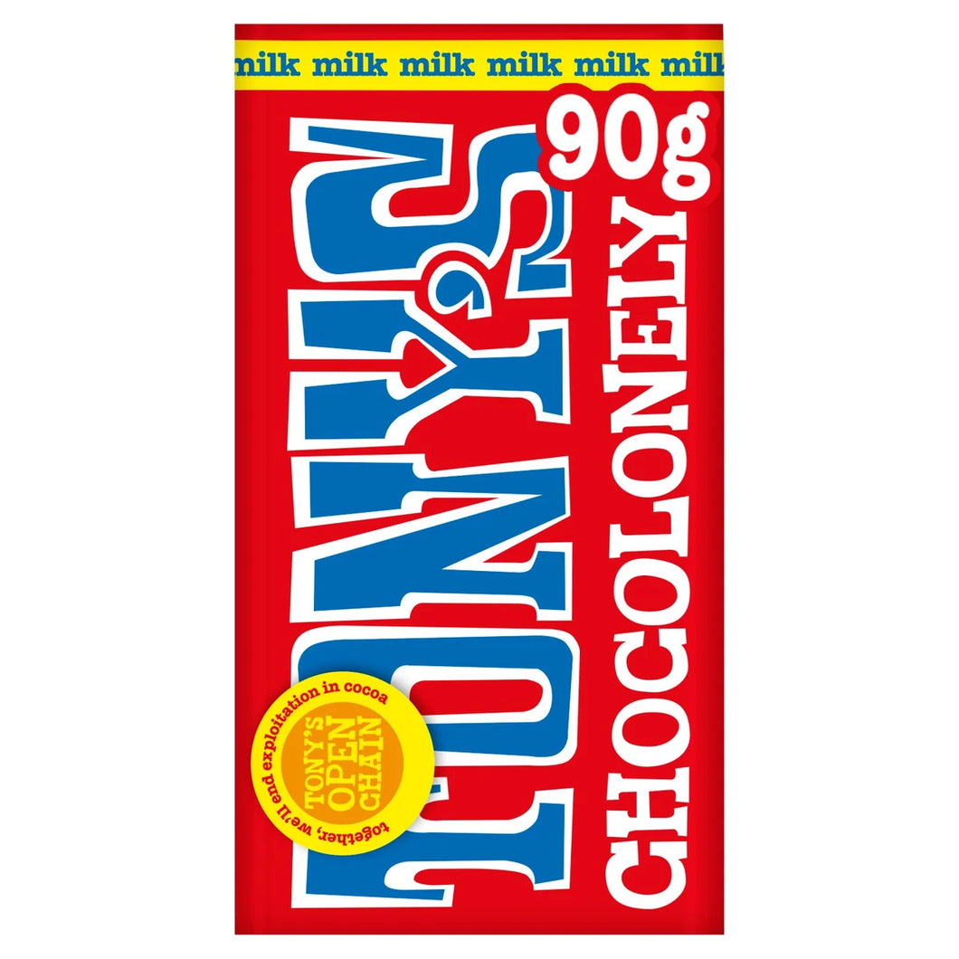 Tony's Chocolonely Milk Chocolate Small Snack Bar - 90g