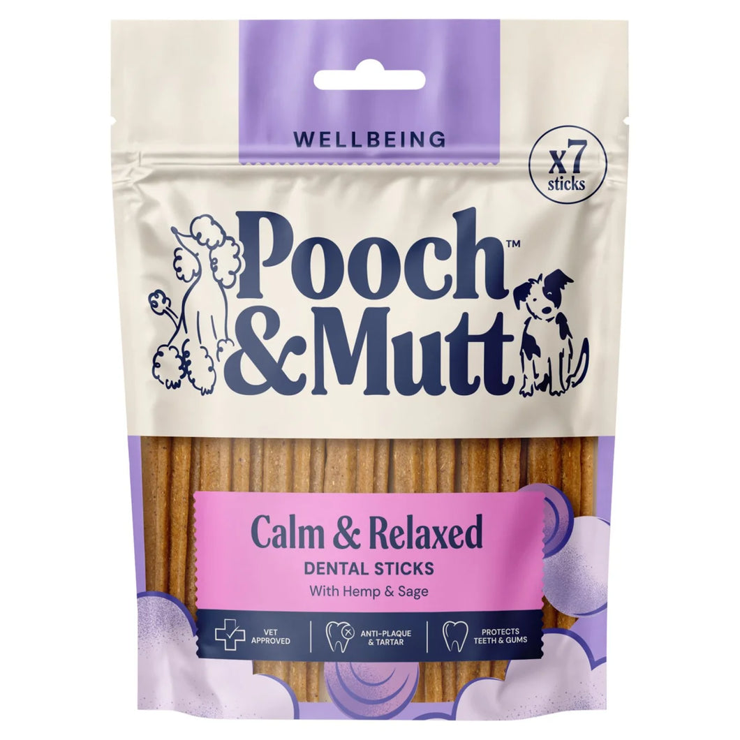 Pooch and Mutt Calming Dental Sticks For Dogs 7 per pack