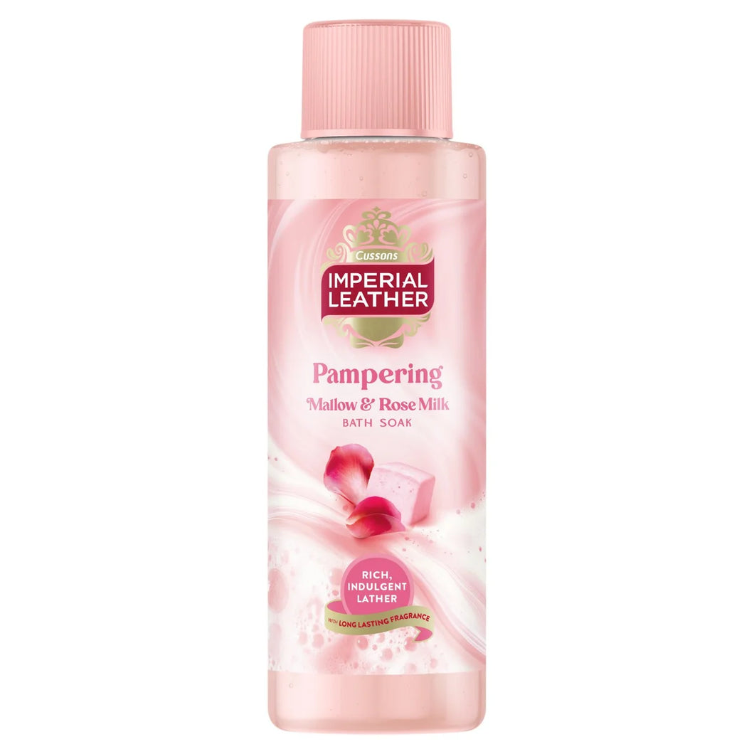 Imperial Leather Pampering Bath Soak Mallow & Rose Milk 500ml