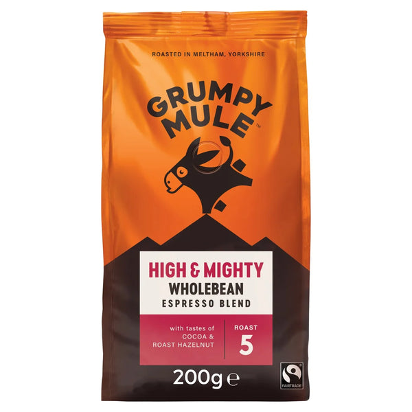 Grumpy Mule High & Mighty Espresso Coffee Beans 200g