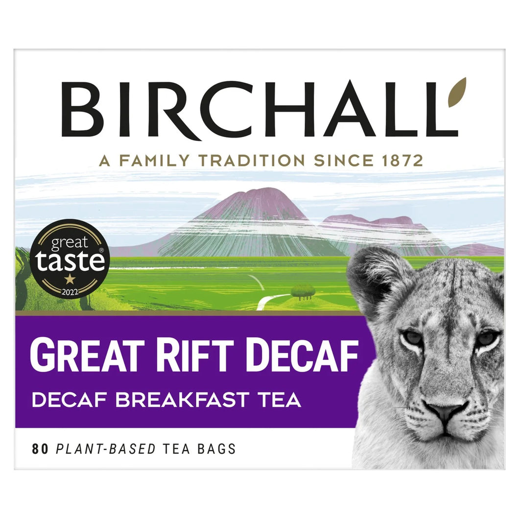Birchall Great Rift Decaf Everyday Tea Bags 80 Per Pack