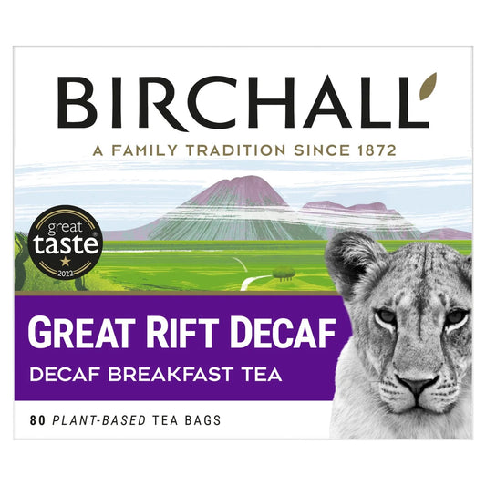 Birchall Great Rift Decaf Everyday Tea Bags 80 Per Pack