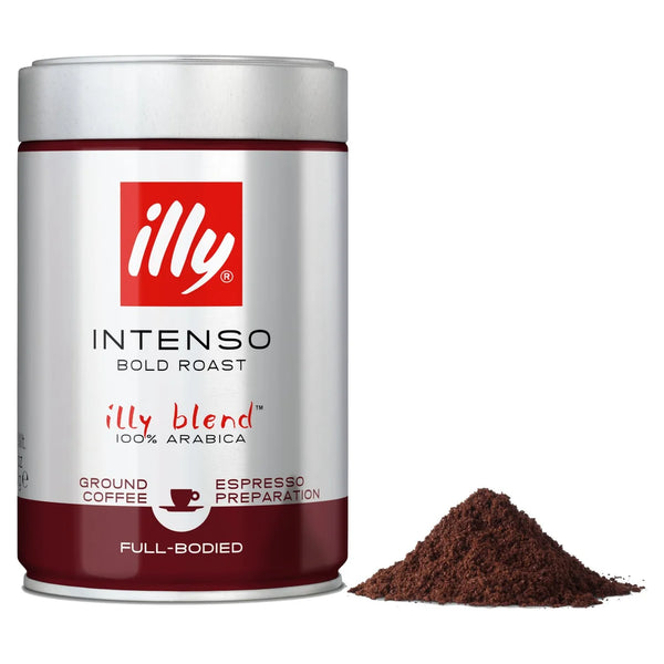 illy Espresso Caffe Macinato Dark Ground Roasted Coffee 250g