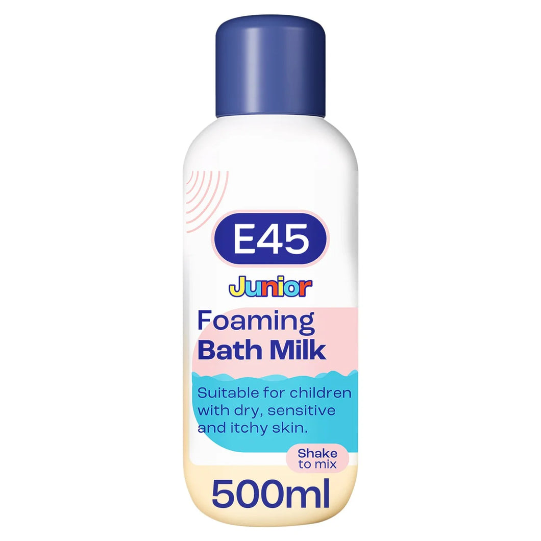 E45 Dermatological Junior Foaming Bubble Bath Milk - Baby & Kids Wash 500ml