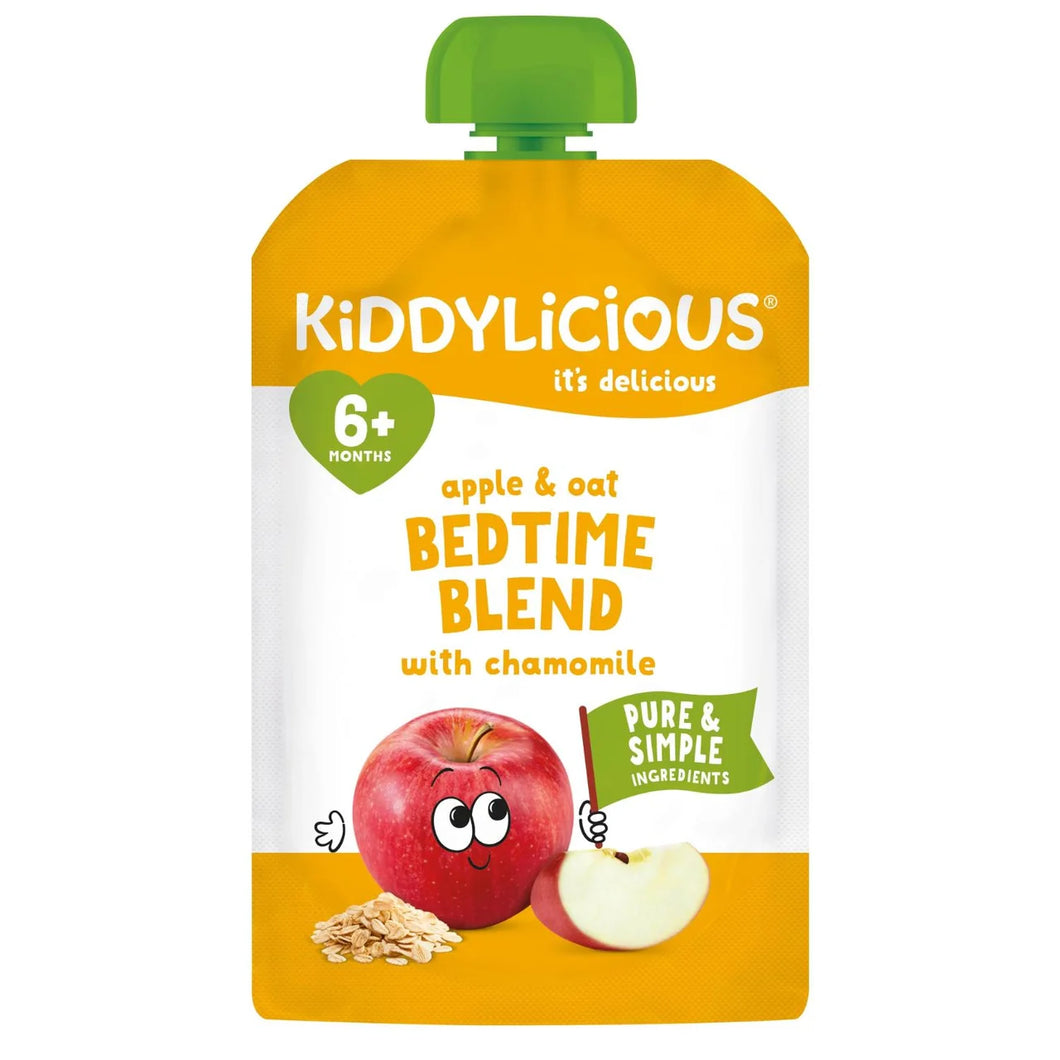 Kiddylicious Apple & Oat Bedtime Blend with Chamomile Baby Pouch 6+ Months - 100g