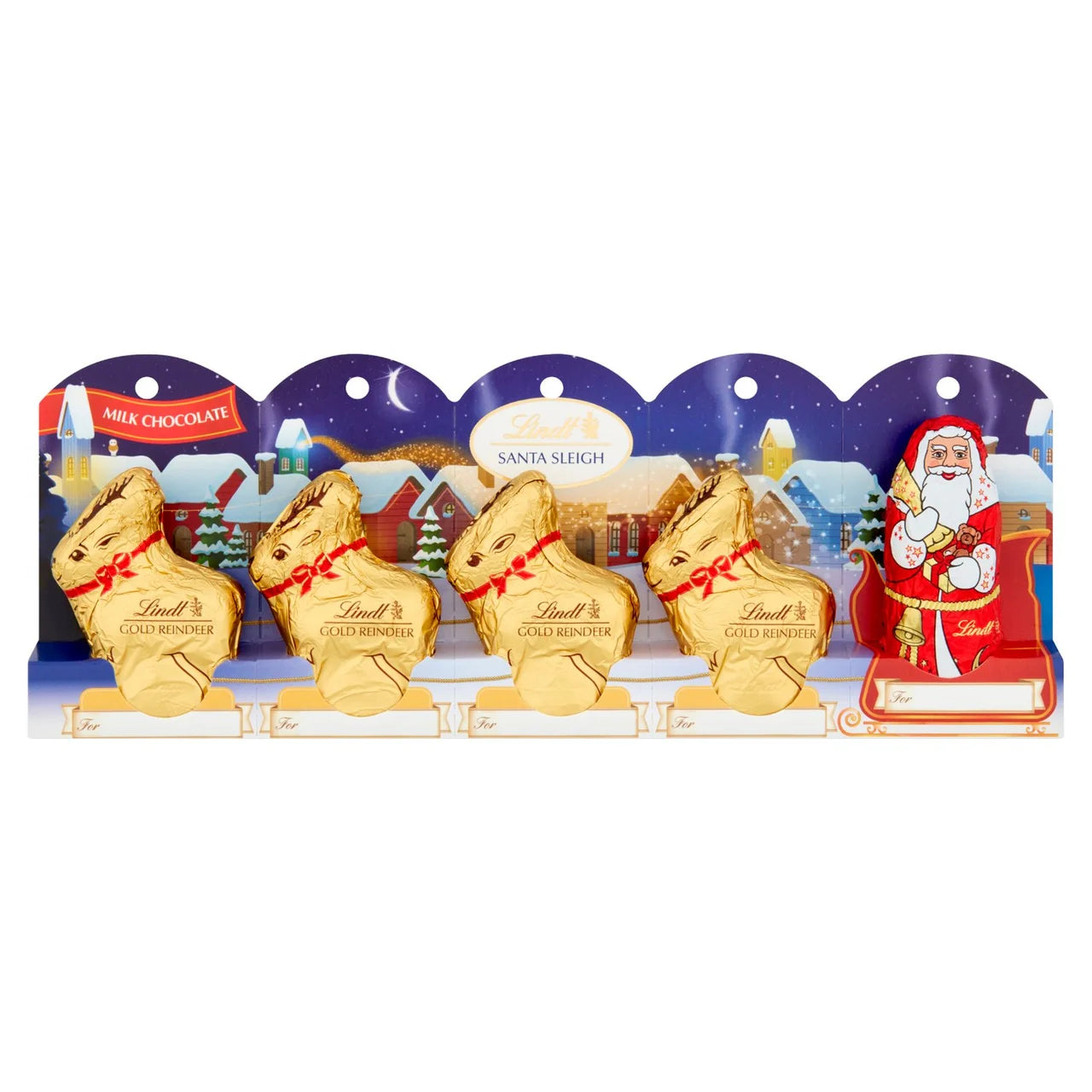 Lindt Milk Chocolate  Mini Sleigh, Pack of 5
