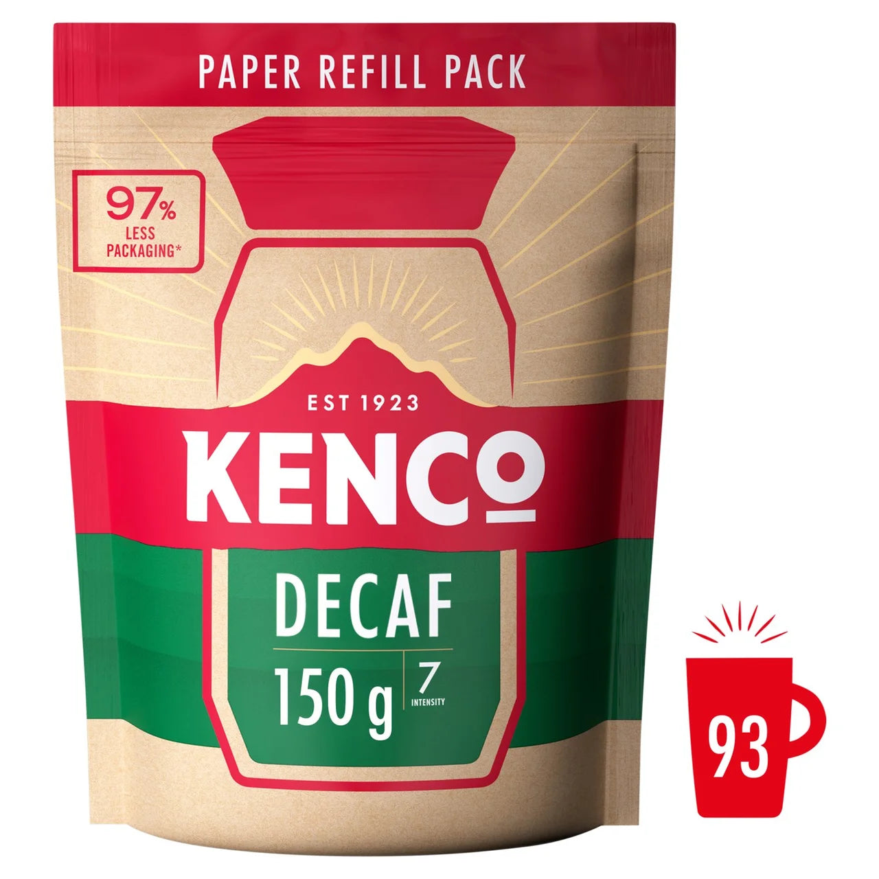 Kenco Decaff Instant Coffee Paper Refill - 150g