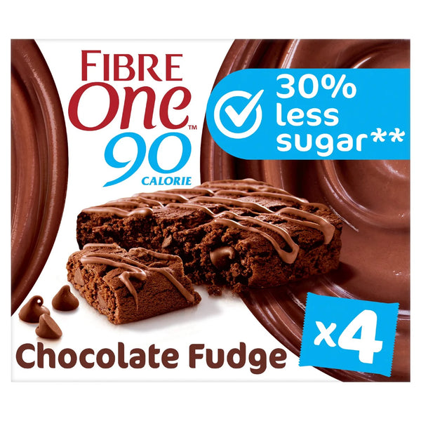 Fibre One 90 Calorie Chocolate Fudge Brownies 4x24g