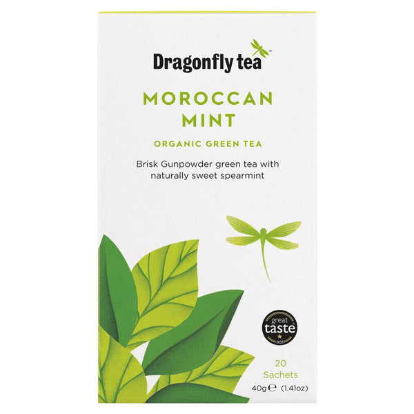 Dragonfly Organic Moroccan Mint Green Tea Bags - 20 bags