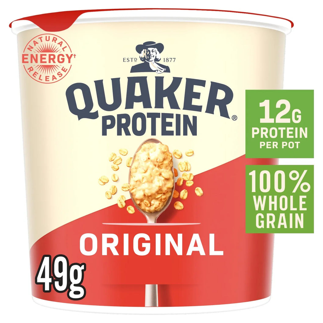 Quaker Oats High Protein Original Porridge Pot 49g