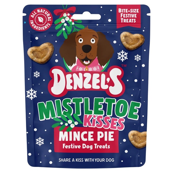 Denzel's Mistletoe Kisses Mince Pie Dog Treats 90g