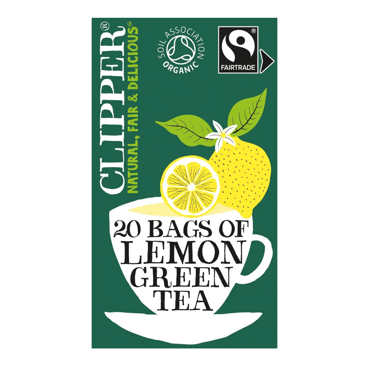 Clipper Organic Green Tea & Lemon 20 Teabags 40G