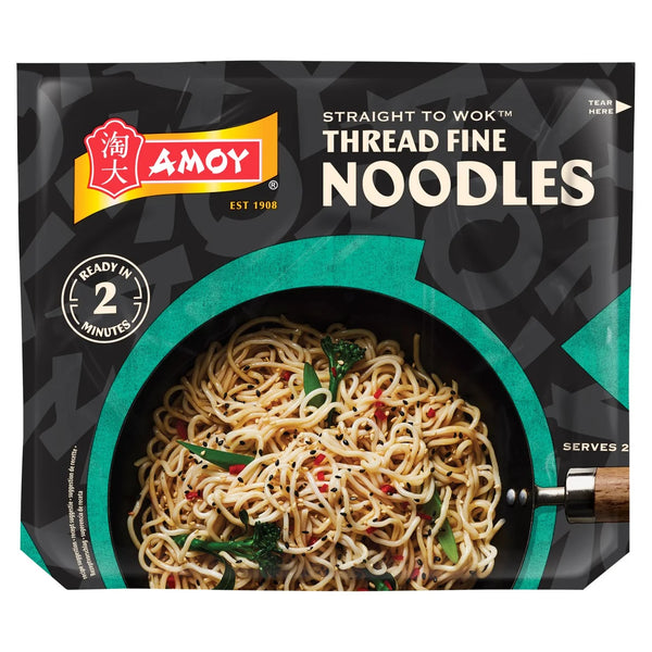 Amoy Straight To Wok Thread Noodles 2x150g