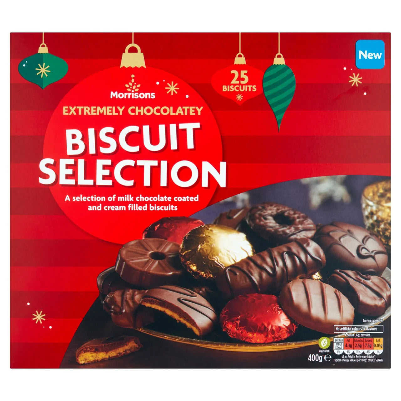 Morrisons Extremely Chocolatey Biscuit Selection Milk Chocolate 400g