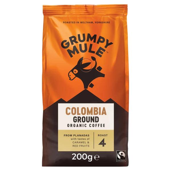Grumpy Mule Organic Colombia Ground Coffee 227g