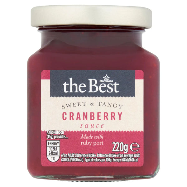 Morrisons The Best Cranberry Sauce with Port, 220g
