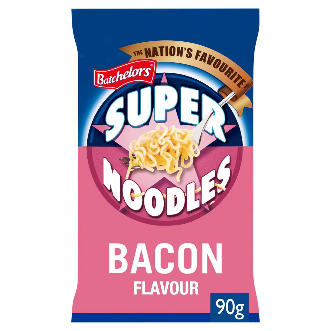 Batchelors Super Noodles Bacon Flavour Instant Noodles 90g