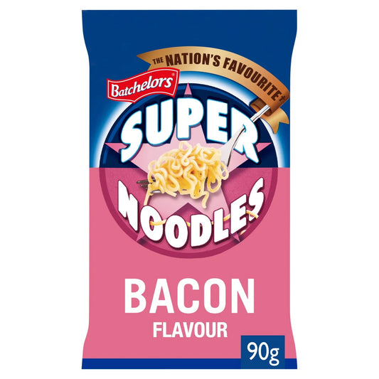 Batchelors Super Noodles Bacon Flavour Instant Noodles 90g
