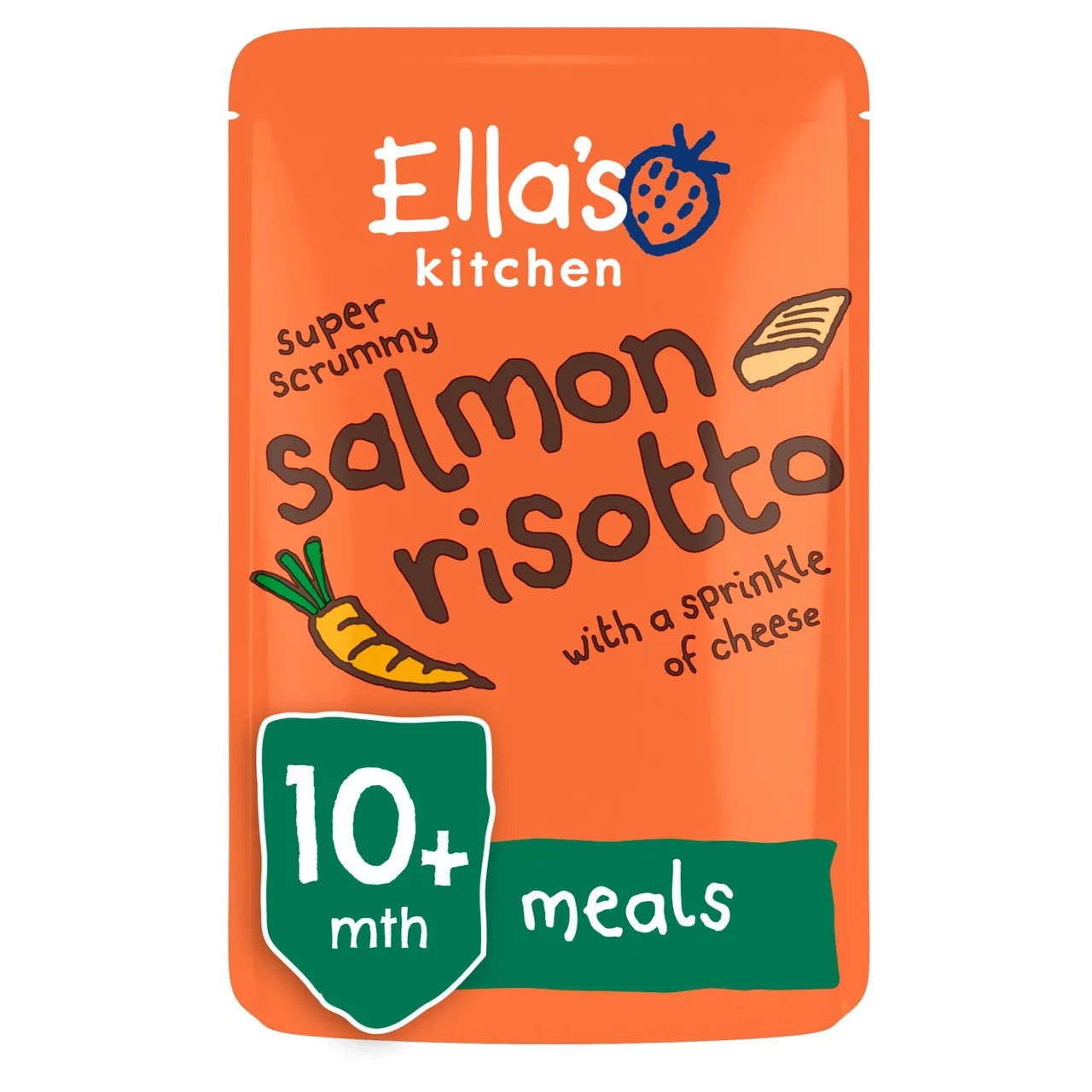 Ella's Kitchen Scrummy Salmon Risotto with a Sprinkle of Cheese 10mth+ (190g)