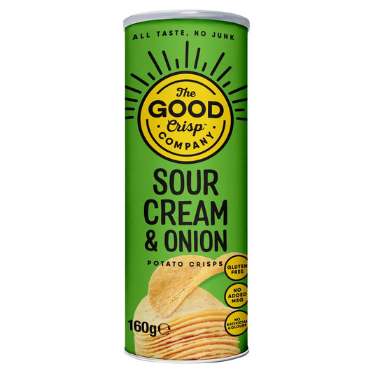 The Good Crisp Company Sour Cream & Onion Potato Crisps 160G
