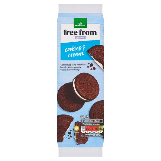 Morrisons Free From Cookies & Cream Cookies 180g