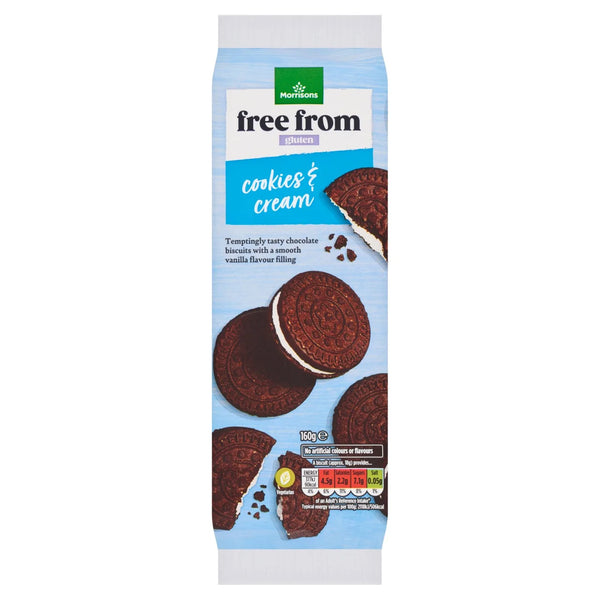 Morrisons Free From Cookies & Cream Cookies 180g
