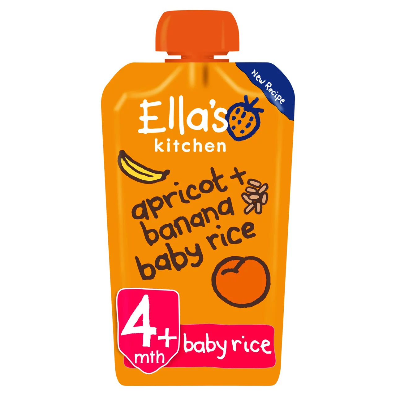 Ella's Kitchen Organic Bananas, Apricots & Baby Rice 4mth+ (120g)
