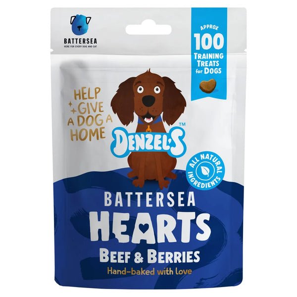 Denzel's Battersea Hearts For Dogs Beef & Berries 90g