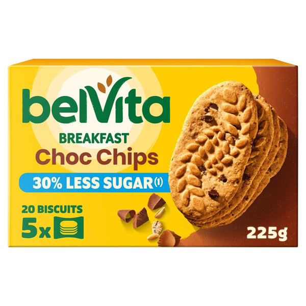 Lu Belvita 30% Less Sugar Choc Chip Cereal Snack Bars