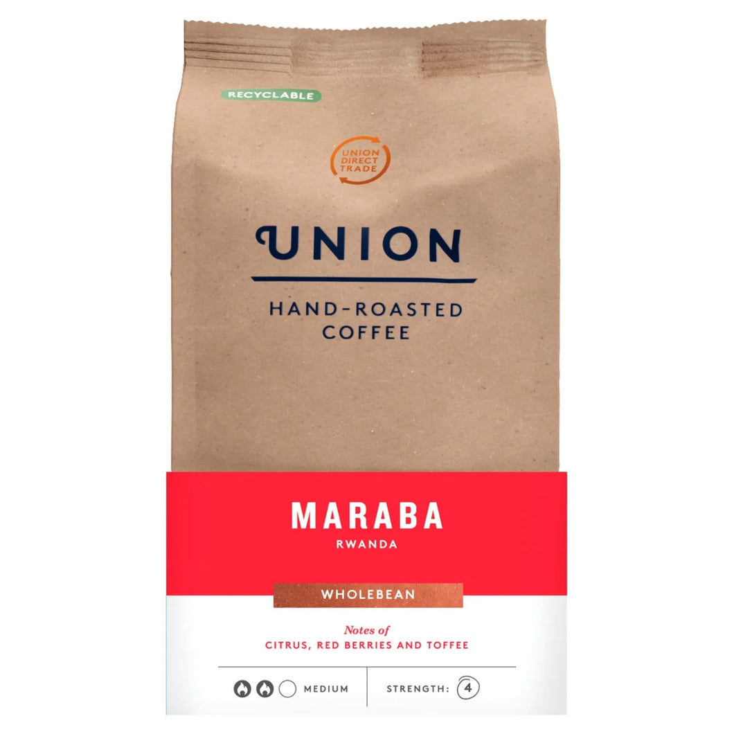 Union Maraba Rwanda Wholebean Coffee, 200g