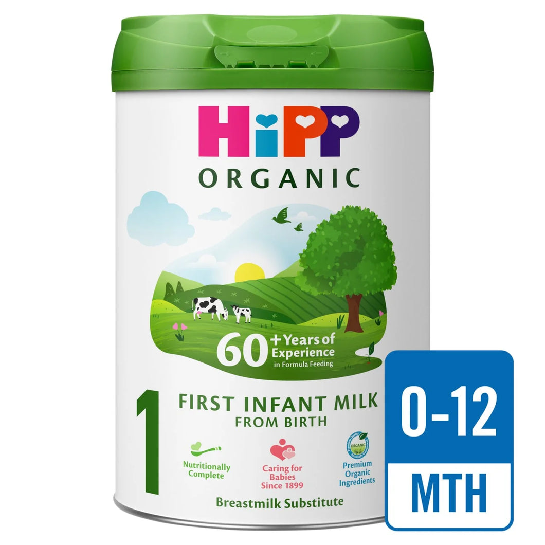 HiPP Organic 1 First Infant Baby Milk Powder Formula From Birth 800g