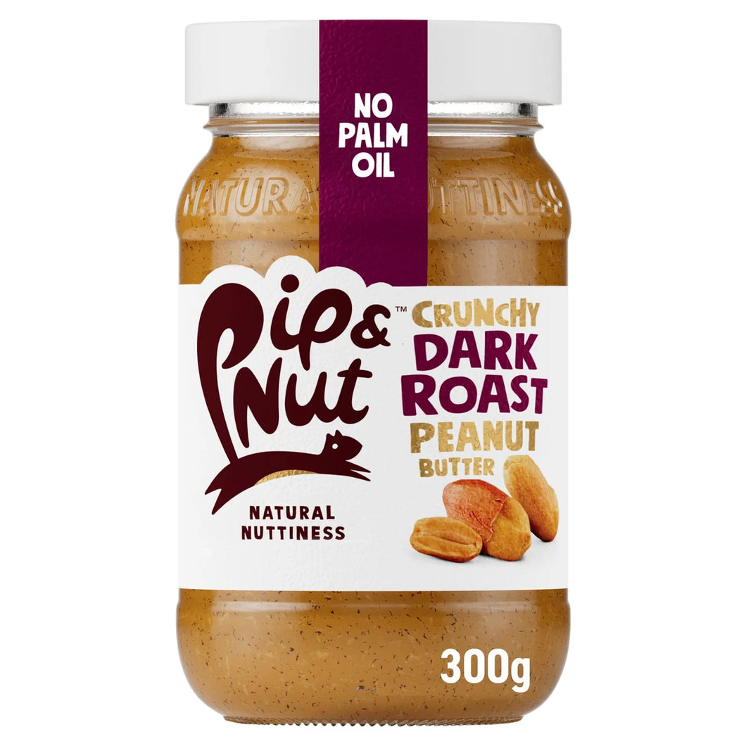 Pip & Nut Ultimate Dark Roast Crunchy Peanut Butter - 300g