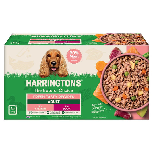 Harringtons Adult Grain Free Wet Dog Food Trays 6x150g