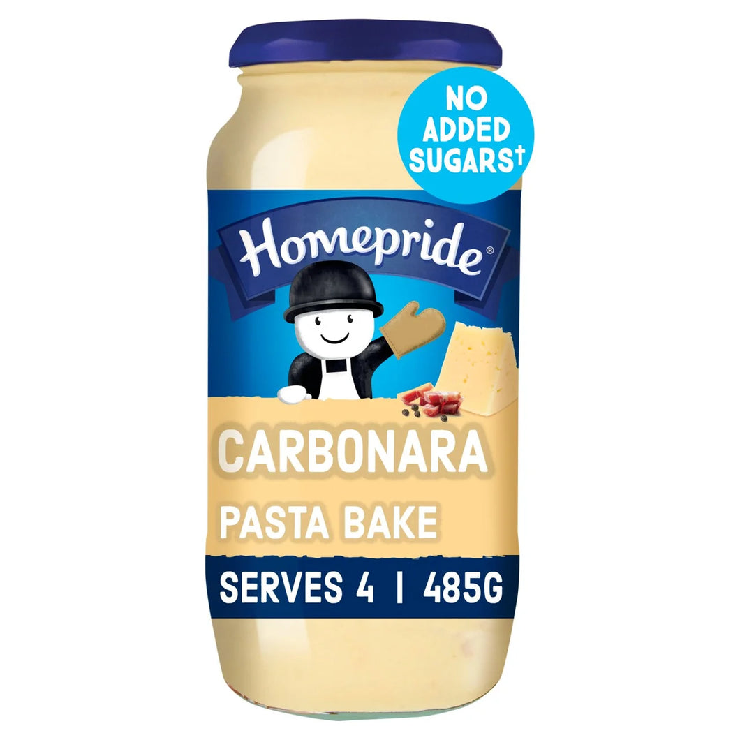 Homepride No Added Sugar Carbonara Pasta Bake Sauce - 485g