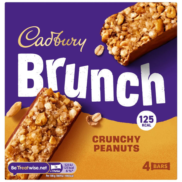 Cadbury Brunch Bar Crunchy Peanut 4 Bars
