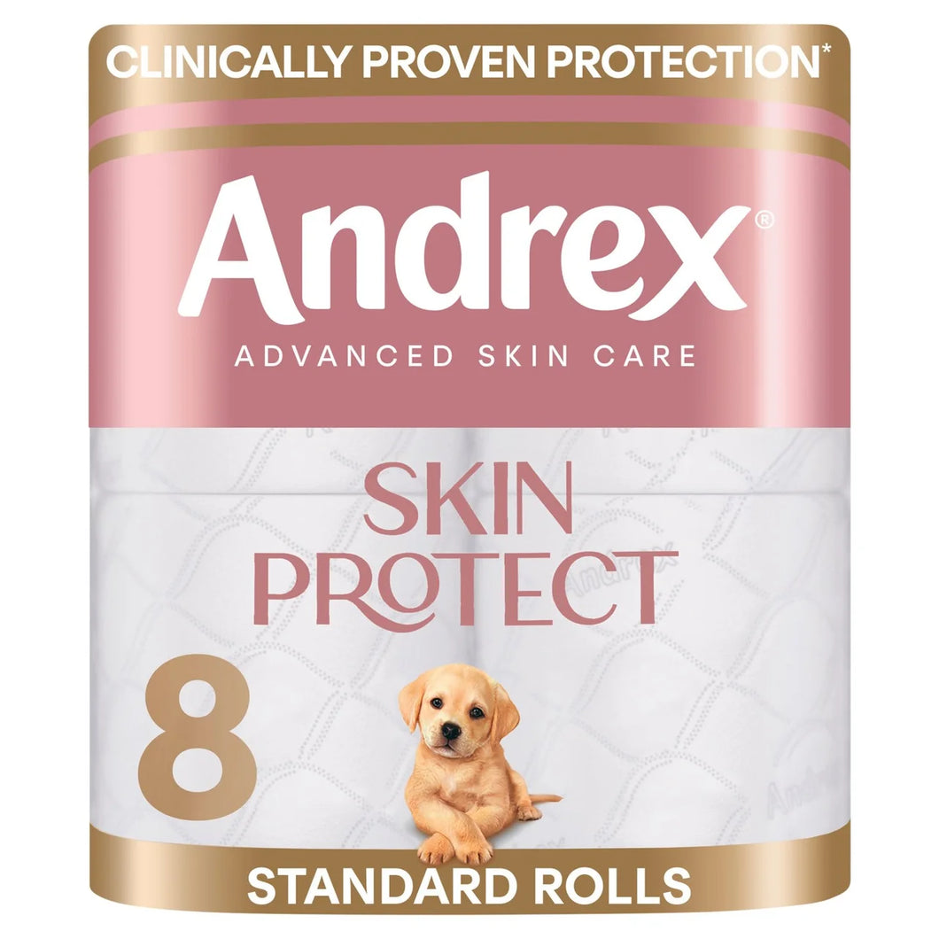 Andrex Skin Protect Toilet Roll - 8 per pack