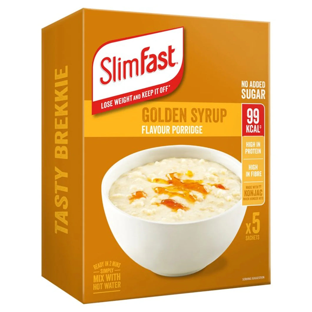 SlimFast Golden Syrup Flavour Porridge, 5x29g