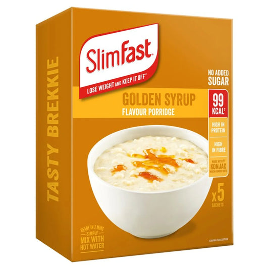 SlimFast Golden Syrup Flavour Porridge, 5x29g