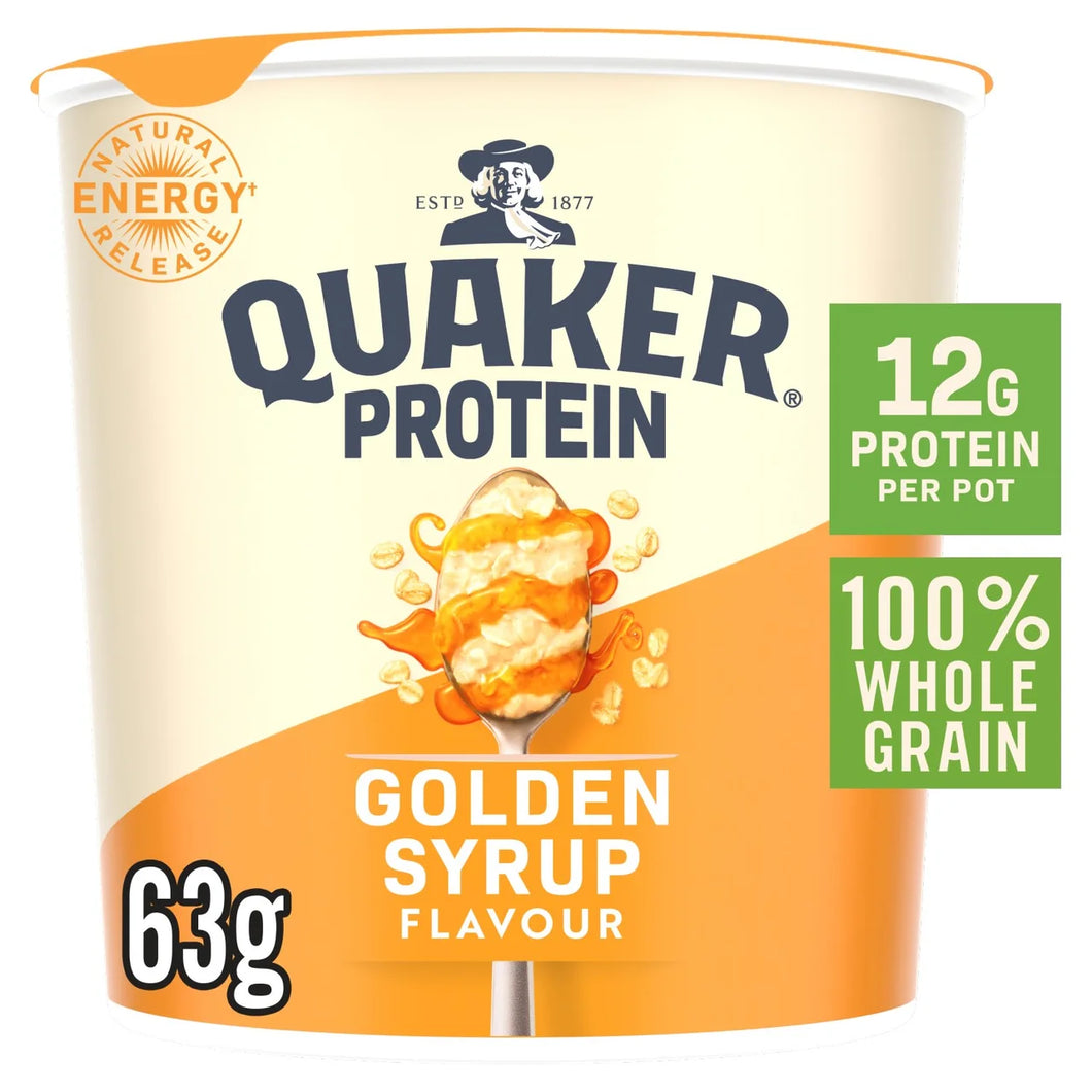 Quaker Oats High Protein Golden Syrup Porridge Pot 63g