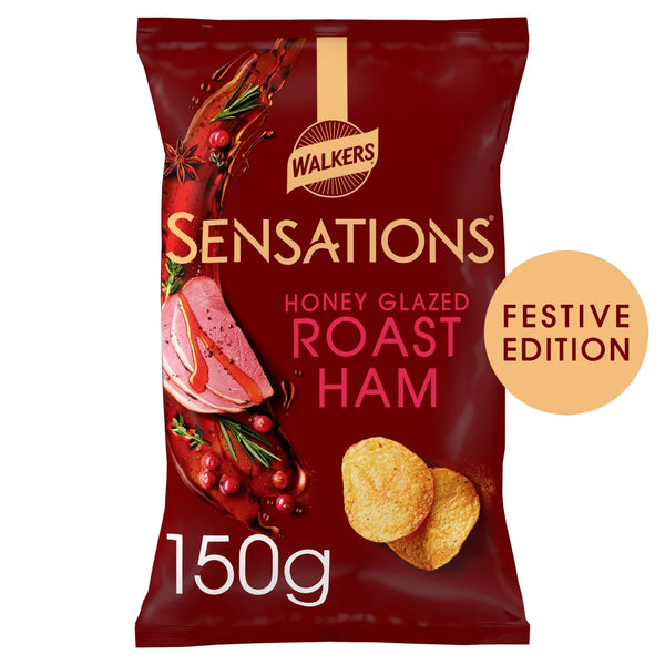Walkers Sensations Honey Glazed Ham Sharing Bag Crisps 150g