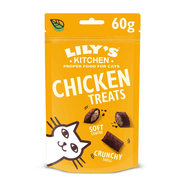 Lily's Kitchen Chicken Pillow Treats for Cats - 60g