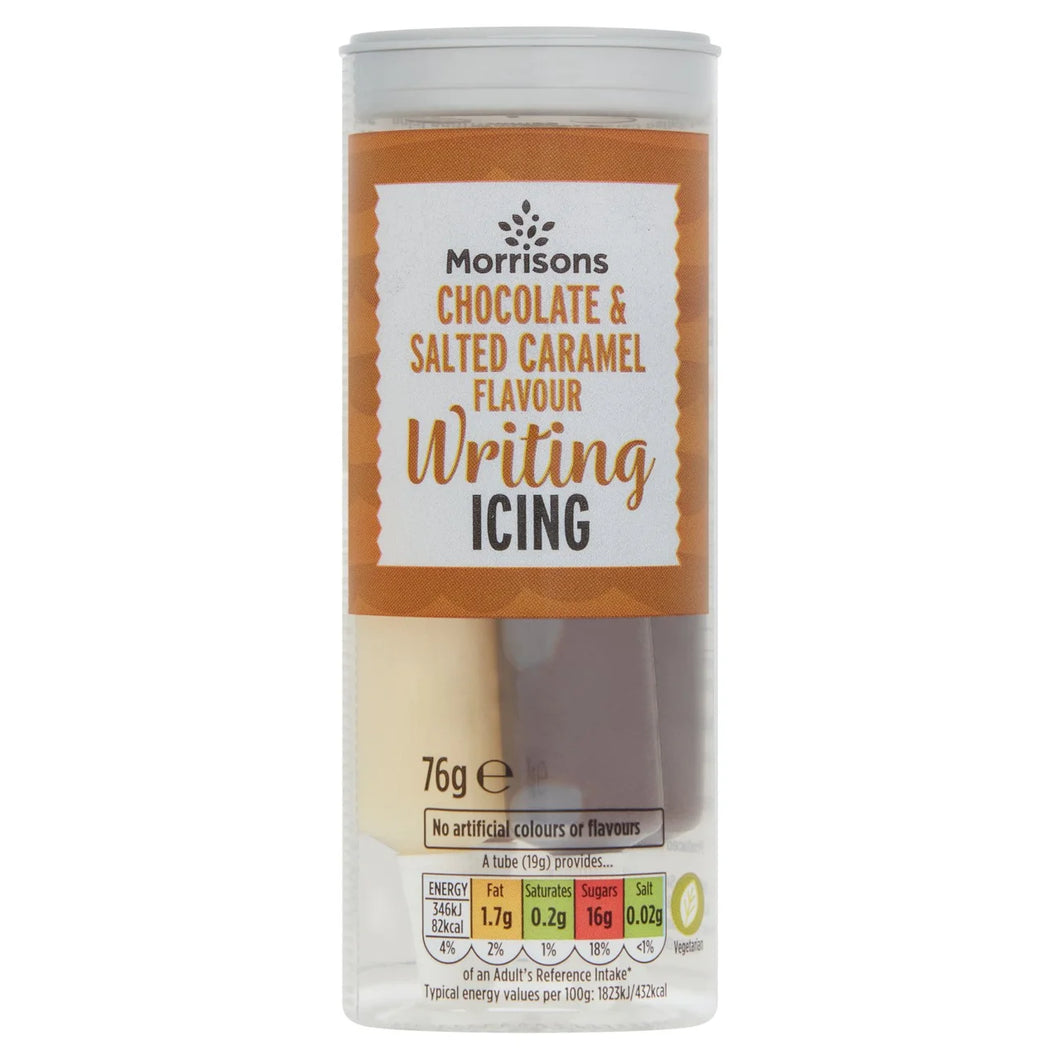 Morrisons Chocolate & Caramel Writing Icings, 76g