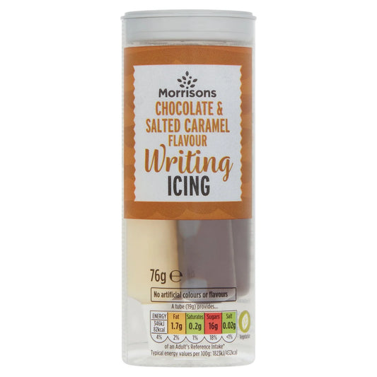 Morrisons Chocolate & Caramel Writing Icings, 76g